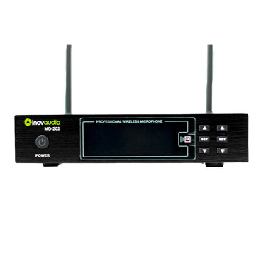Microfono Inalambrico Inovaudio Md-202 Doble De Mano